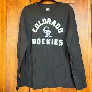 Colorado Rockies Black Long Sleeve Shirt